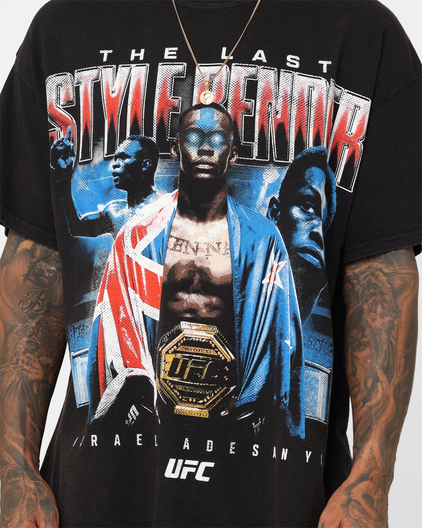 Goat Crew X UFC Israel Adesanya Last Stylebender Vintage T-Shirt Black Wash sold by Culture Kings product image thumbnail 4