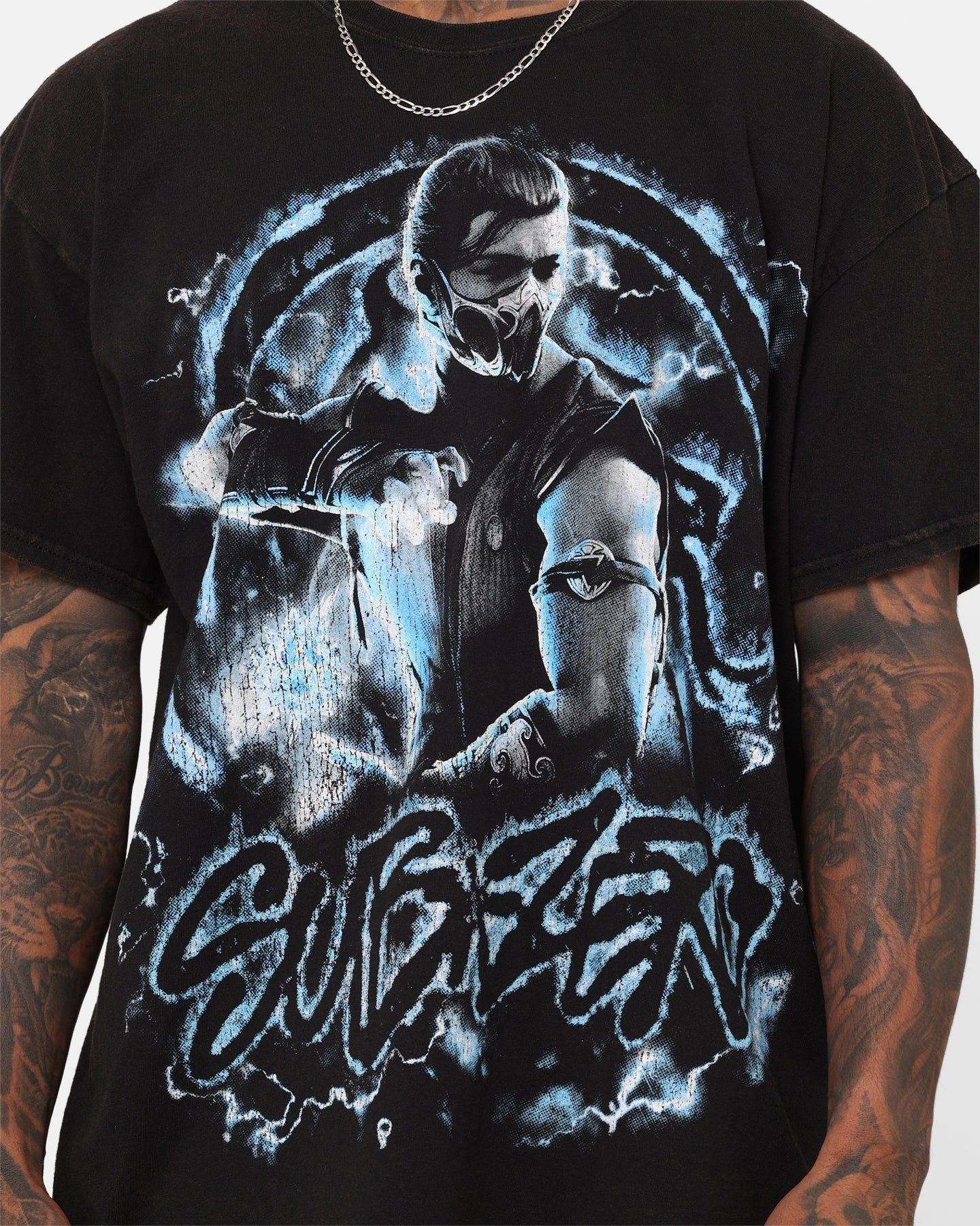 Goat Crew X Mortal Kombat Sub Zero Vintage T-Shirt Black Wash sold by Culture Kings product image thumbnail 4