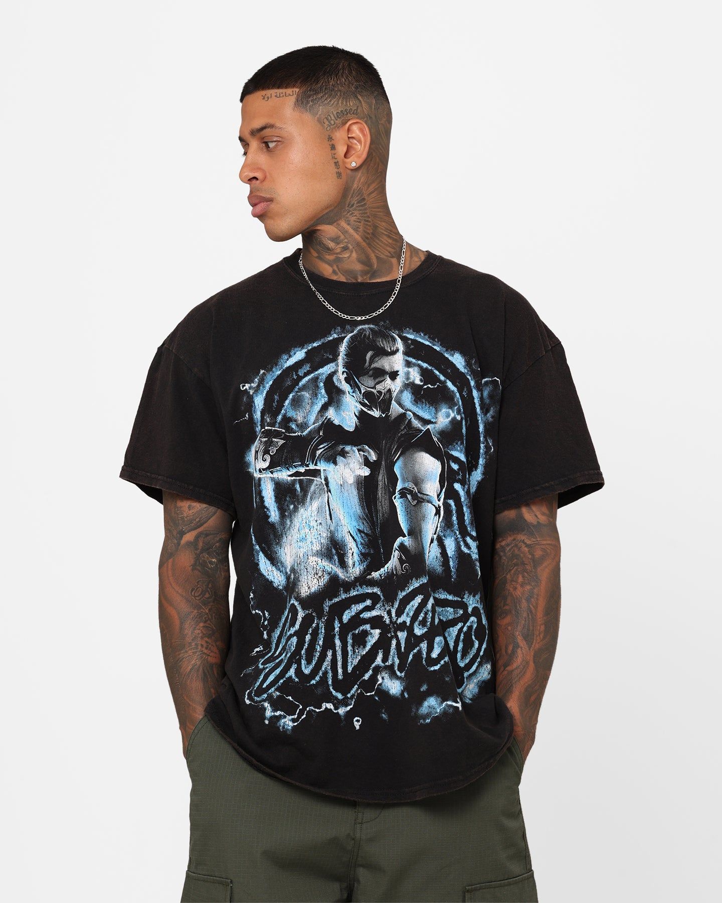 Goat Crew X Mortal Kombat Sub Zero Vintage T-Shirt Black Wash sold by Culture Kings
