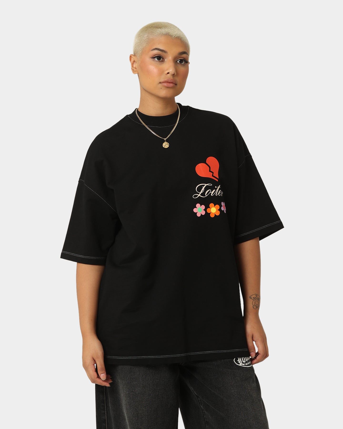 Loiter Studio Oversized T-Shirt Black sold by Culture Kings product image thumbnail 6