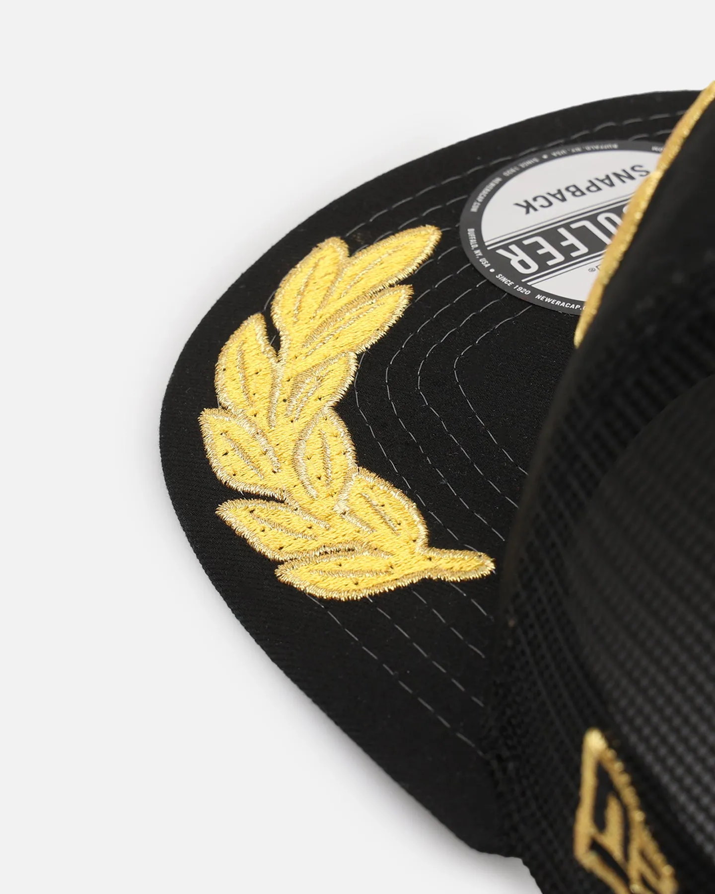 New Era Chicago Bulls 'Podium Collection' Pre-Curved Golfer Trucker Snapback Black/Metallic Gold sold by Culture Kings product image thumbnail 2