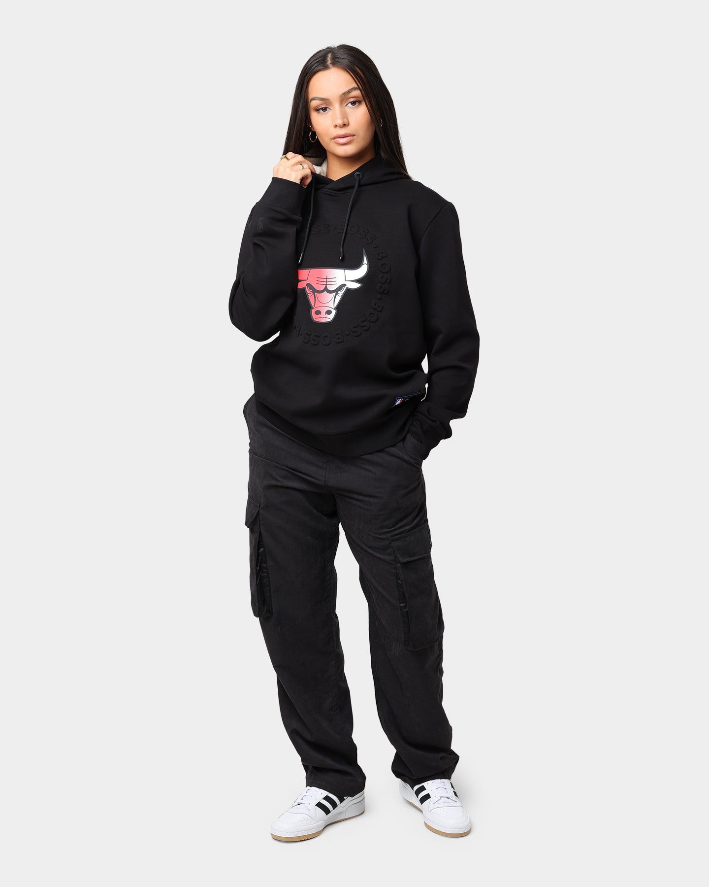 Hugo Boss Hugo Boss X NBA Basic Chicago Bulls Hoodie Black sold by Culture Kings product image thumbnail 2