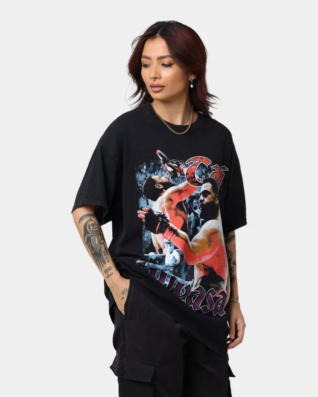 Goat Crew X Tai Tuivasa Bam Bam Vintage T-Shirt Washed Black made by Culture Kings