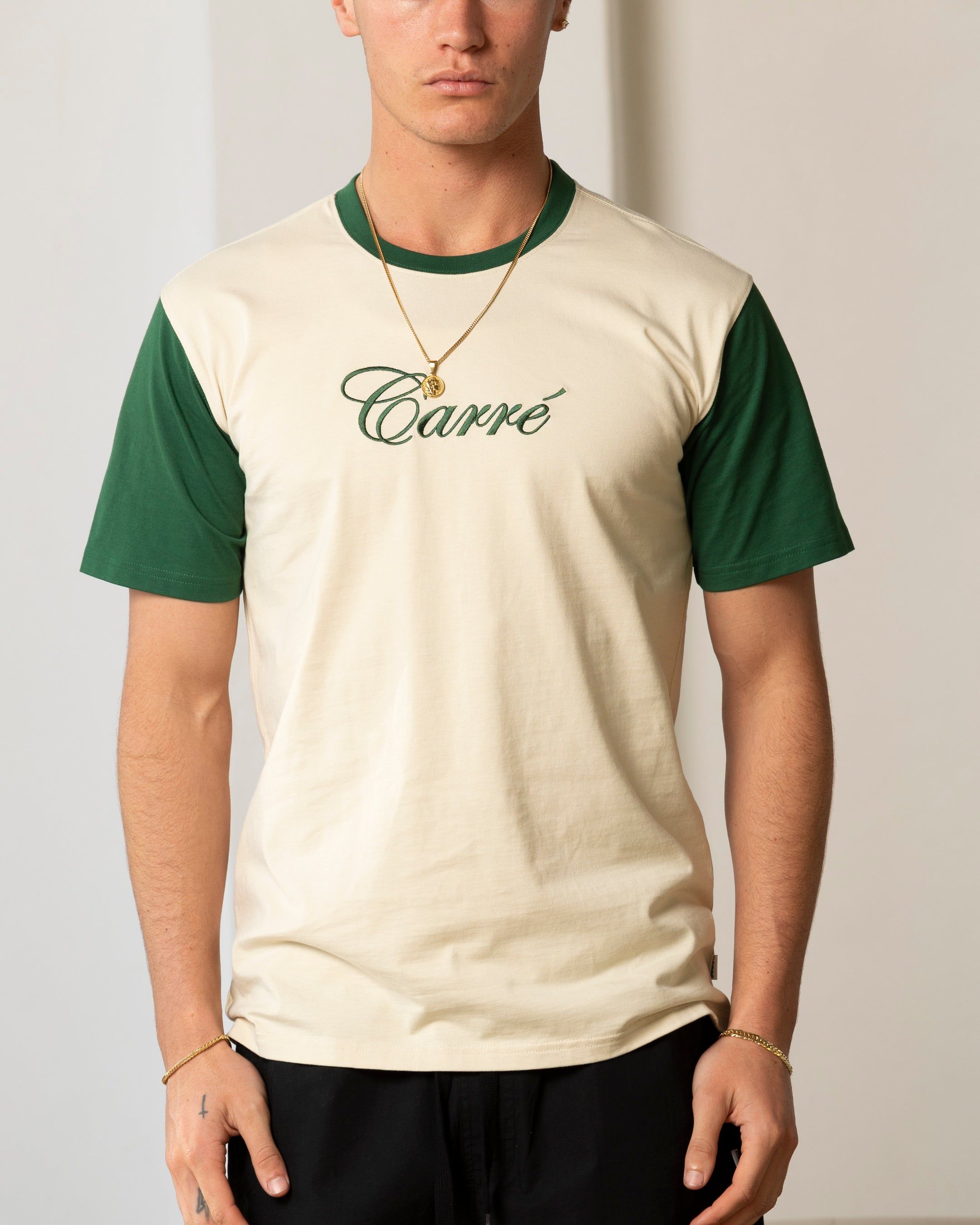 Carre Script Two Tone T-Shirt Off White sold by Culture Kings product image thumbnail 3
