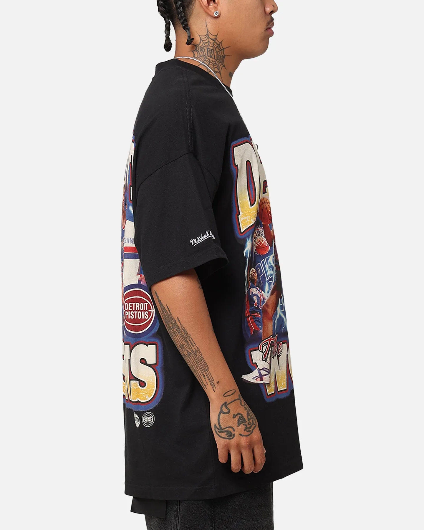 Mitchell & Ness Detroit Pistons Dennis Rodman Rookie Season T-Shirt Faded Black sold by Culture Kings product image thumbnail 5
