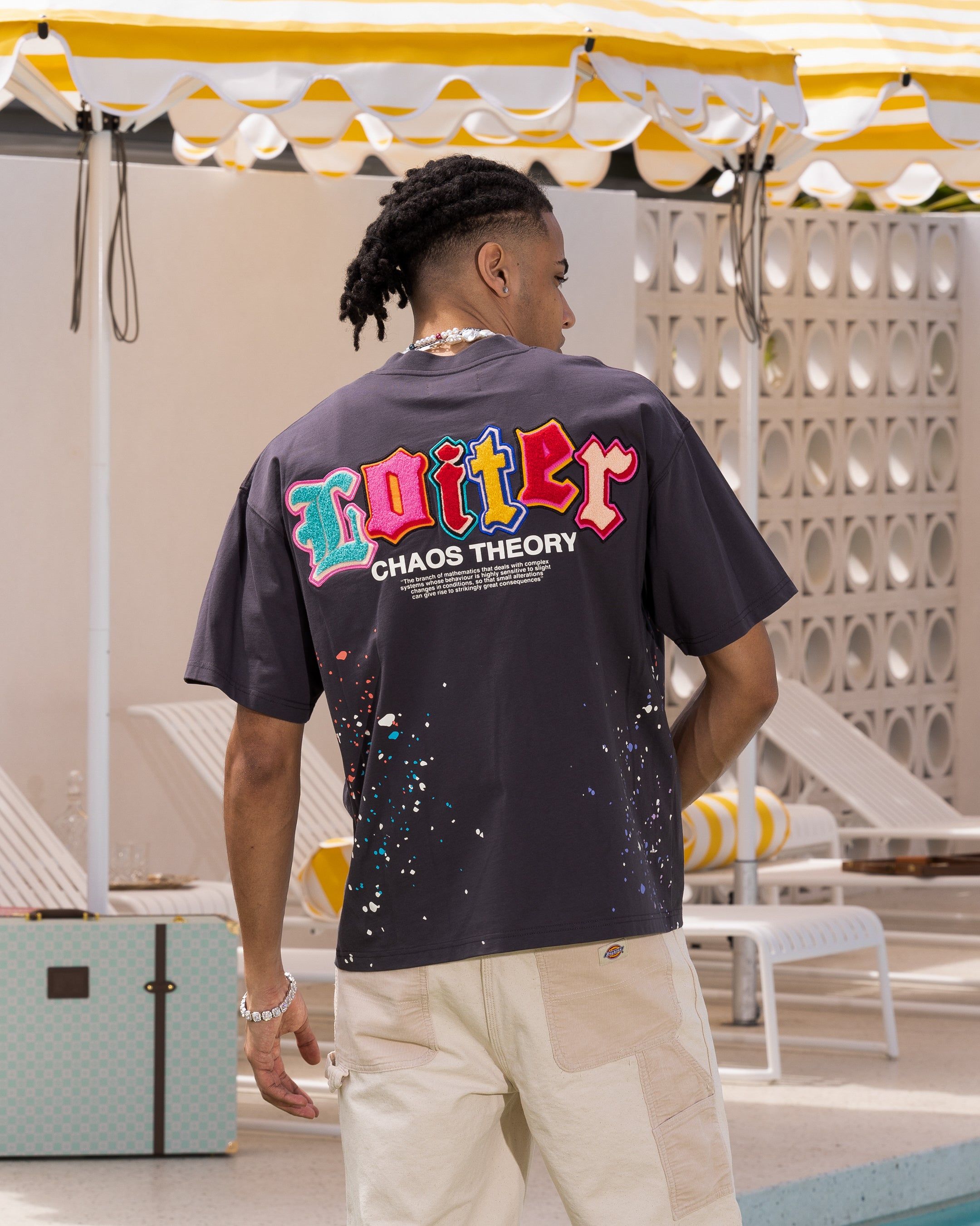 Loiter Chaos Theory T-Shirt Charcoal sold by Culture Kings