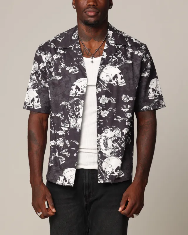 Saint Morta Undying Love Short Sleeve Shirt Black/White sold by Culture Kings