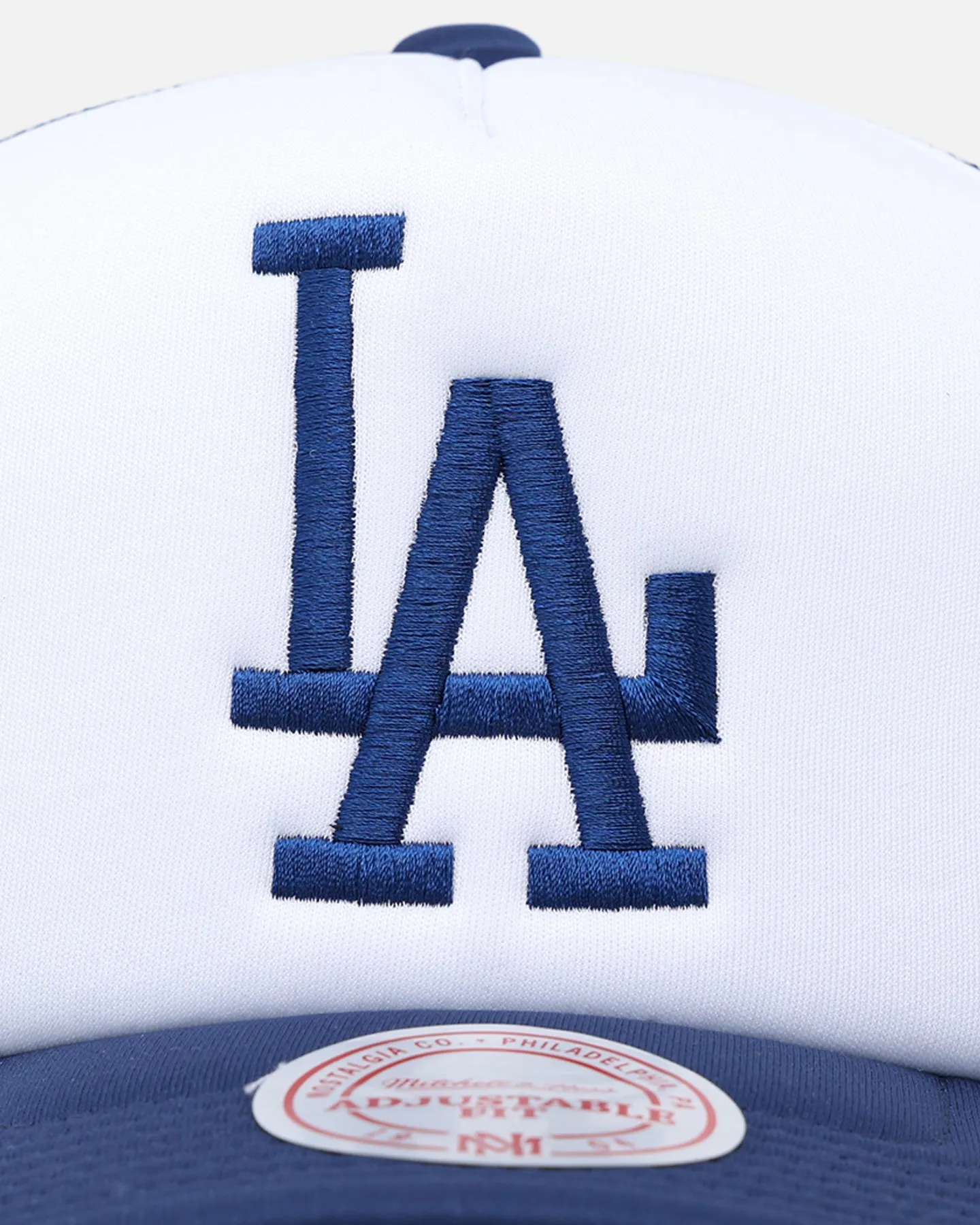 Mitchell & Ness Los Angeles Dodgers Logo Foam Trucker Snapback Blue/White sold by Culture Kings product image thumbnail 5
