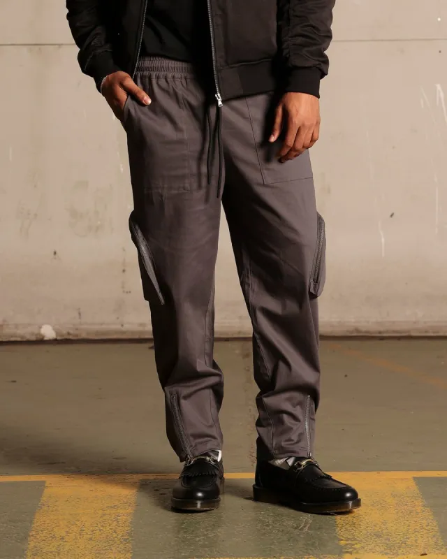 Saint Morta Gallery Zip Cargo Pants Slate sold by Culture Kings