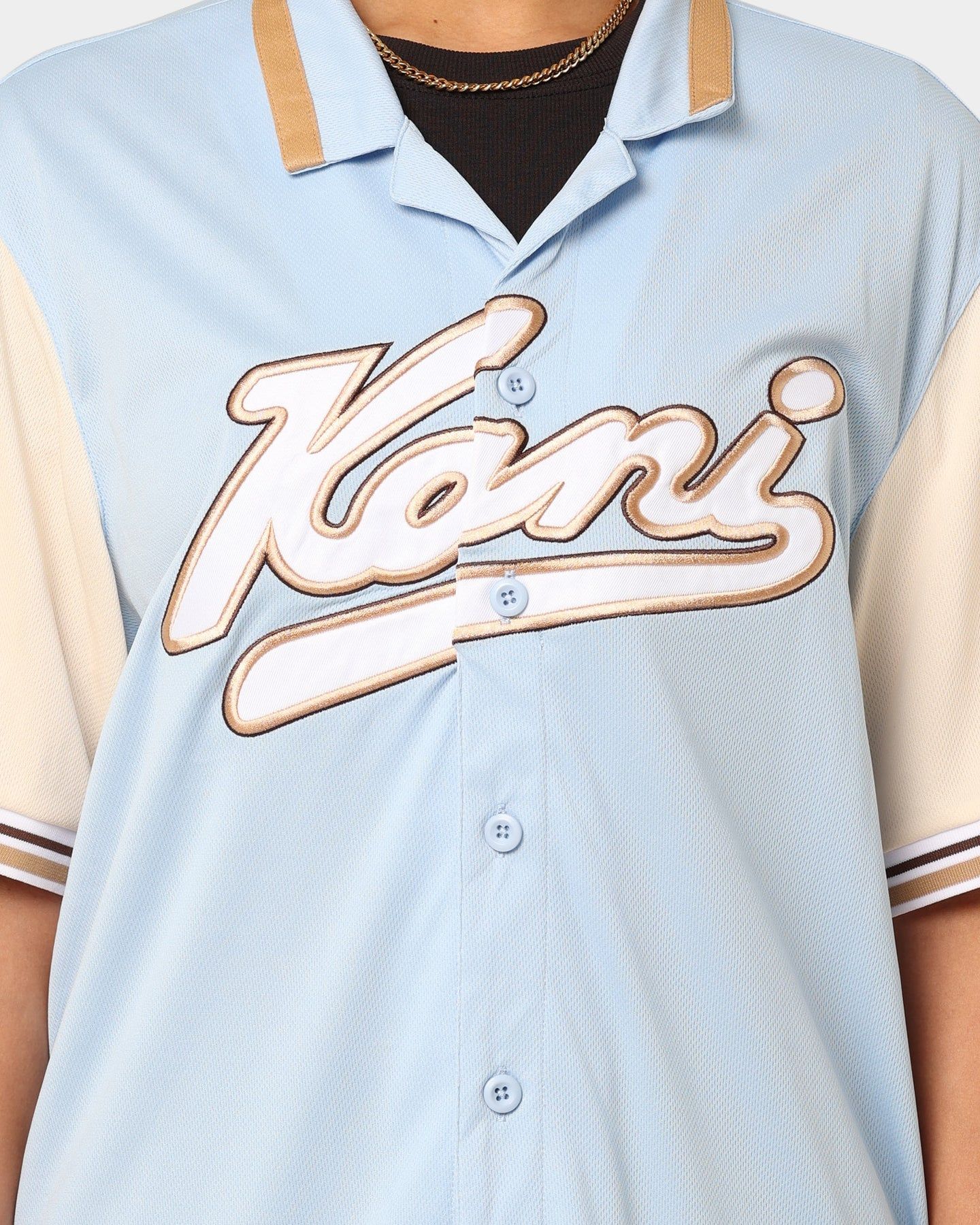 Karl Kani Varsity Baseball Shirt Light Blue sold by Culture Kings product image thumbnail 3