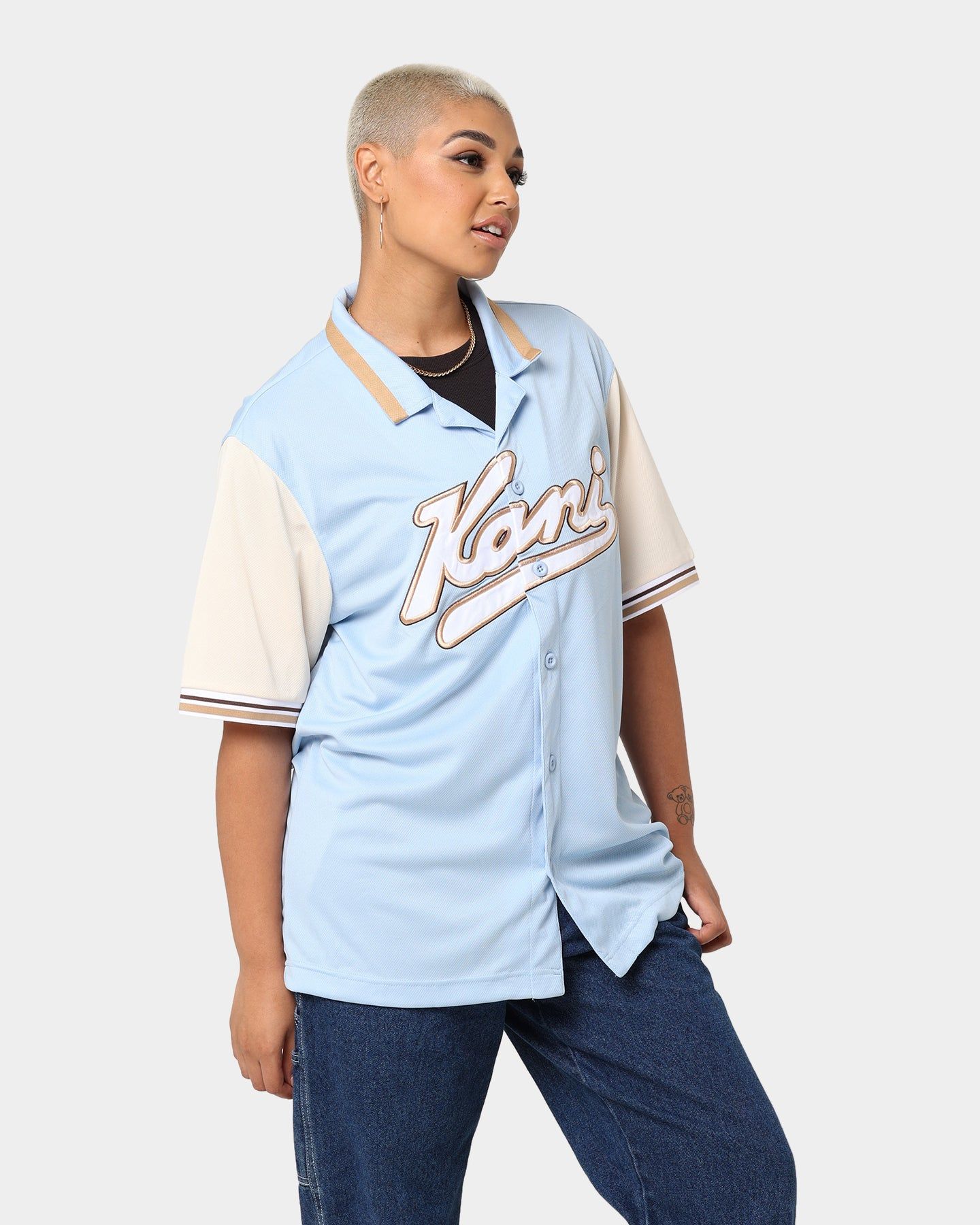 Karl Kani Varsity Baseball Shirt Light Blue sold by Culture Kings product image thumbnail 5