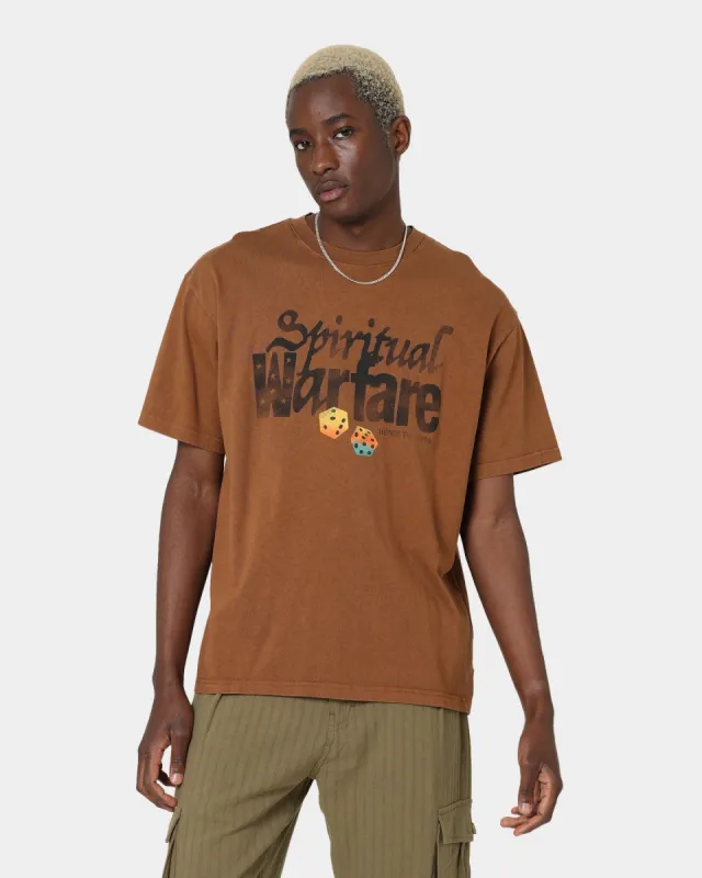 Honor The Gift Spiritual Warfare T-Shirt Brown sold by Culture Kings