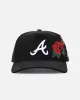 New Era Atlanta Braves 'Corduroy Rose' Pre-Curved Golfer Snapback Black Corduroy/White sold by Culture Kings