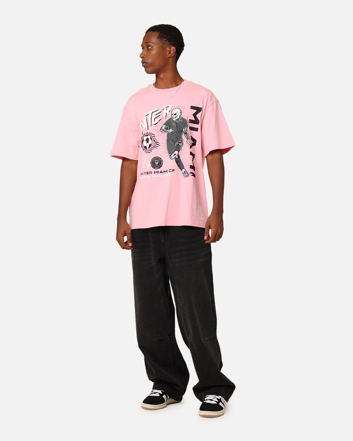 Mitchell & Ness Inter Miami CF Flame 2.0 T-Shirt Light Pink sold by Culture Kings product image thumbnail 2