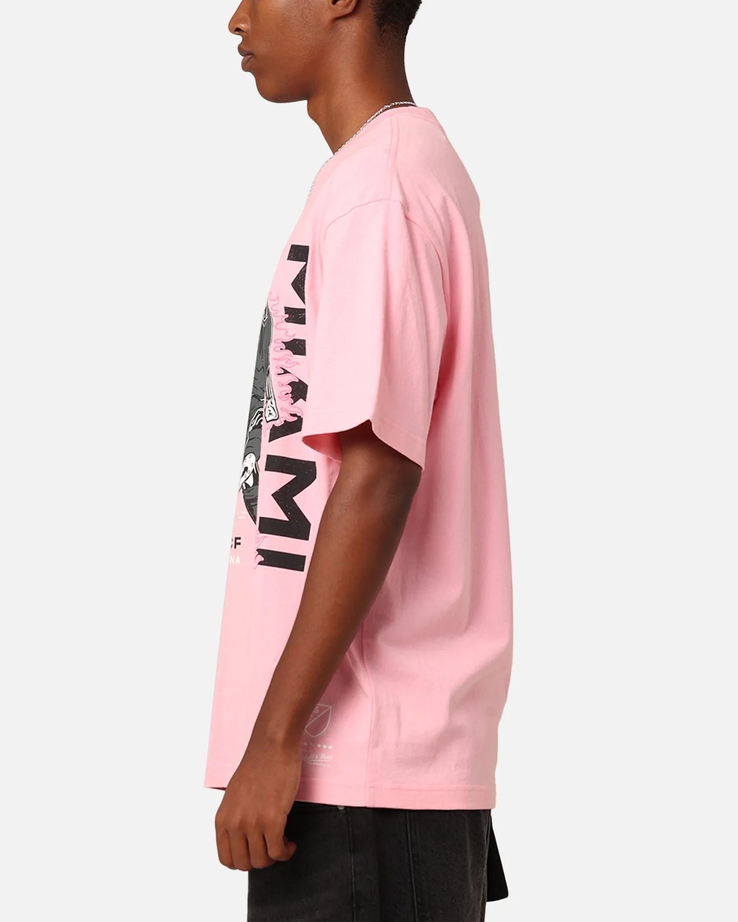 Mitchell & Ness Inter Miami CF Flame 2.0 T-Shirt Light Pink sold by Culture Kings product image thumbnail 5