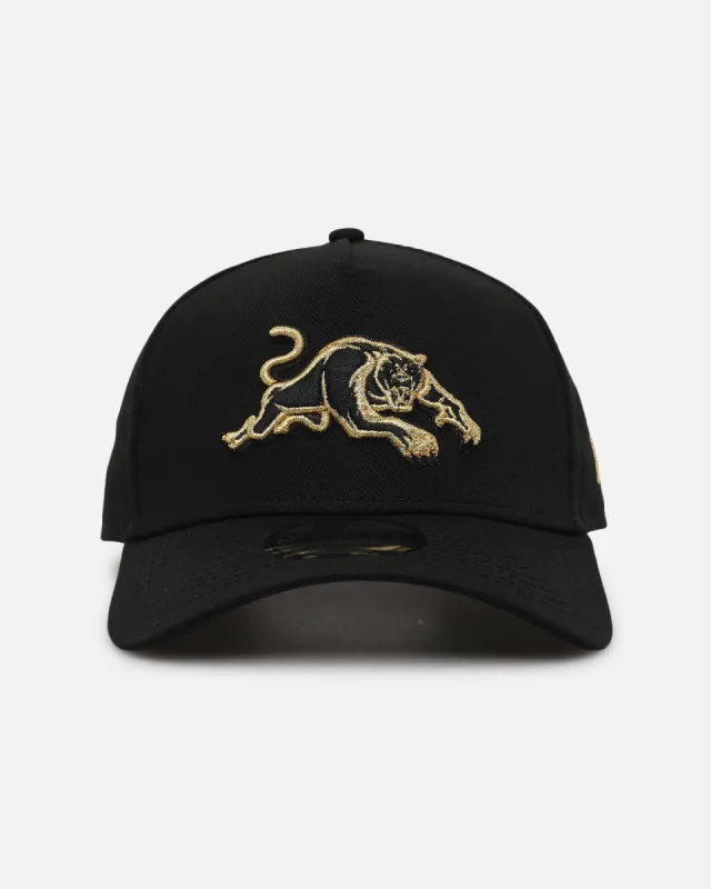 New Era Penrith Panthers 9FORTY A-Frame Snapback Black/Gold sold by Culture Kings