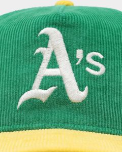 New Era Oakland Athletics 'Throwback Corduroy' Golfer Snapback Green sold by Culture Kings