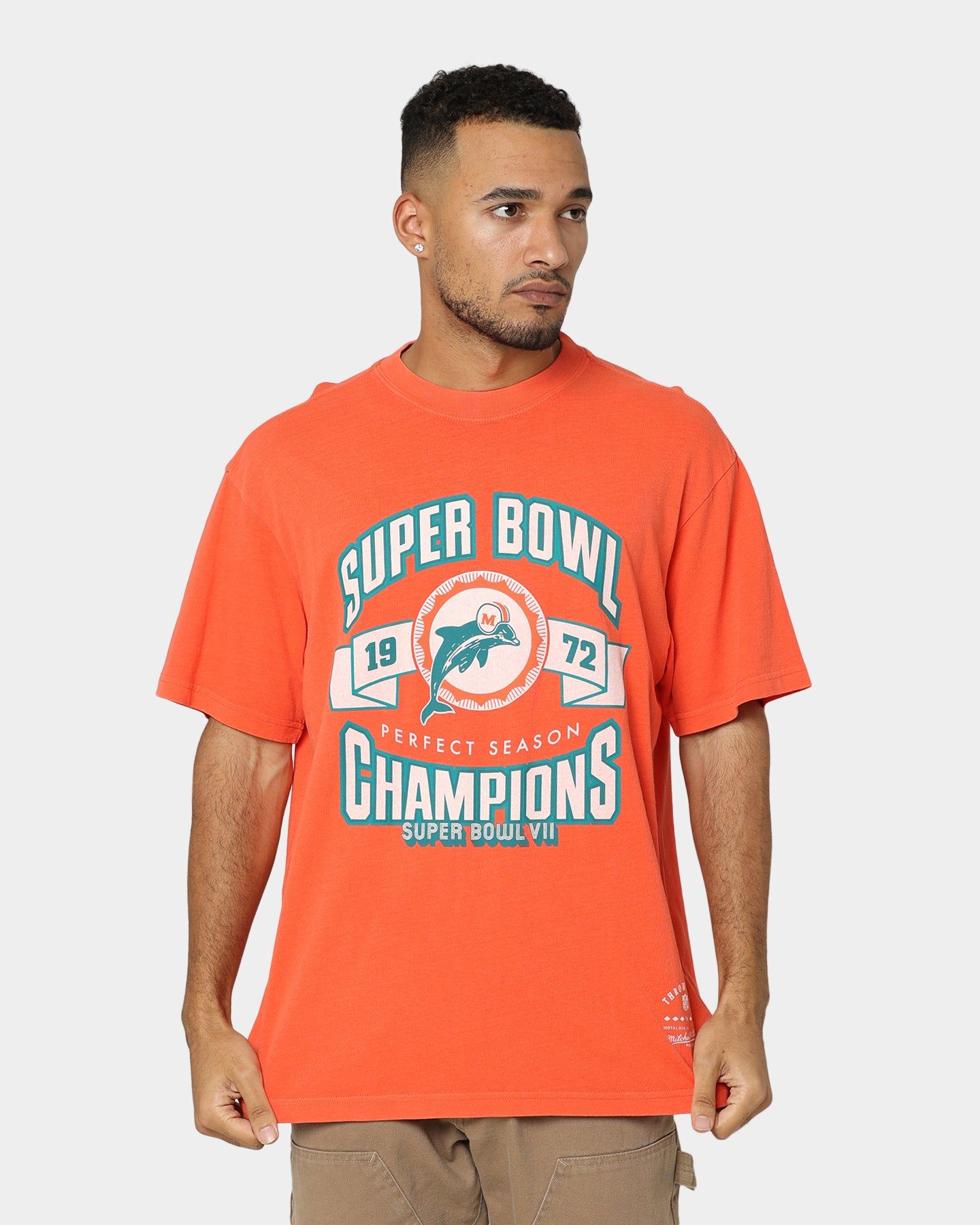 Mitchell & Ness Perfect Season T-Shirt Faded Orange sold by Culture Kings