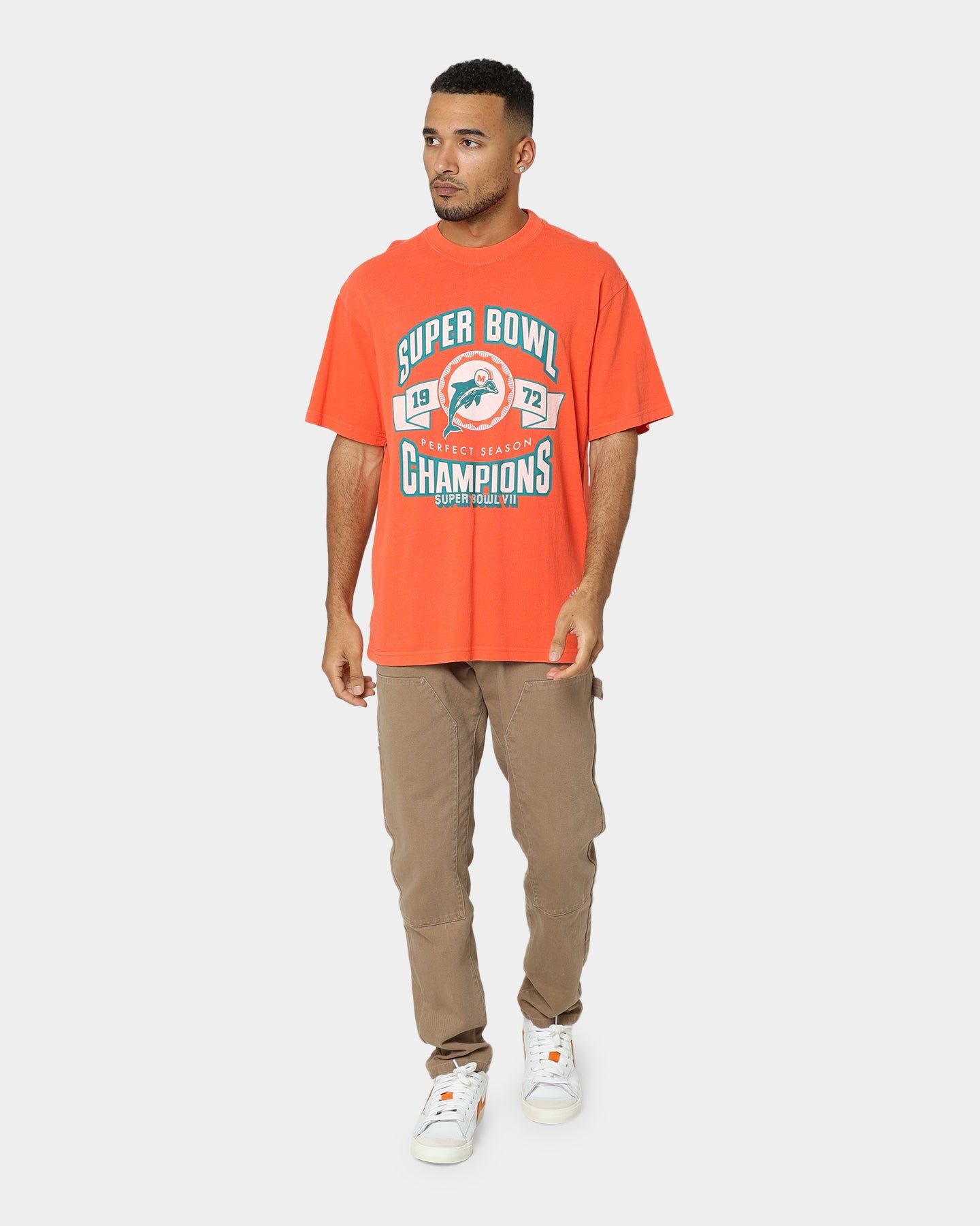 Mitchell & Ness Perfect Season T-Shirt Faded Orange sold by Culture Kings product image thumbnail 2