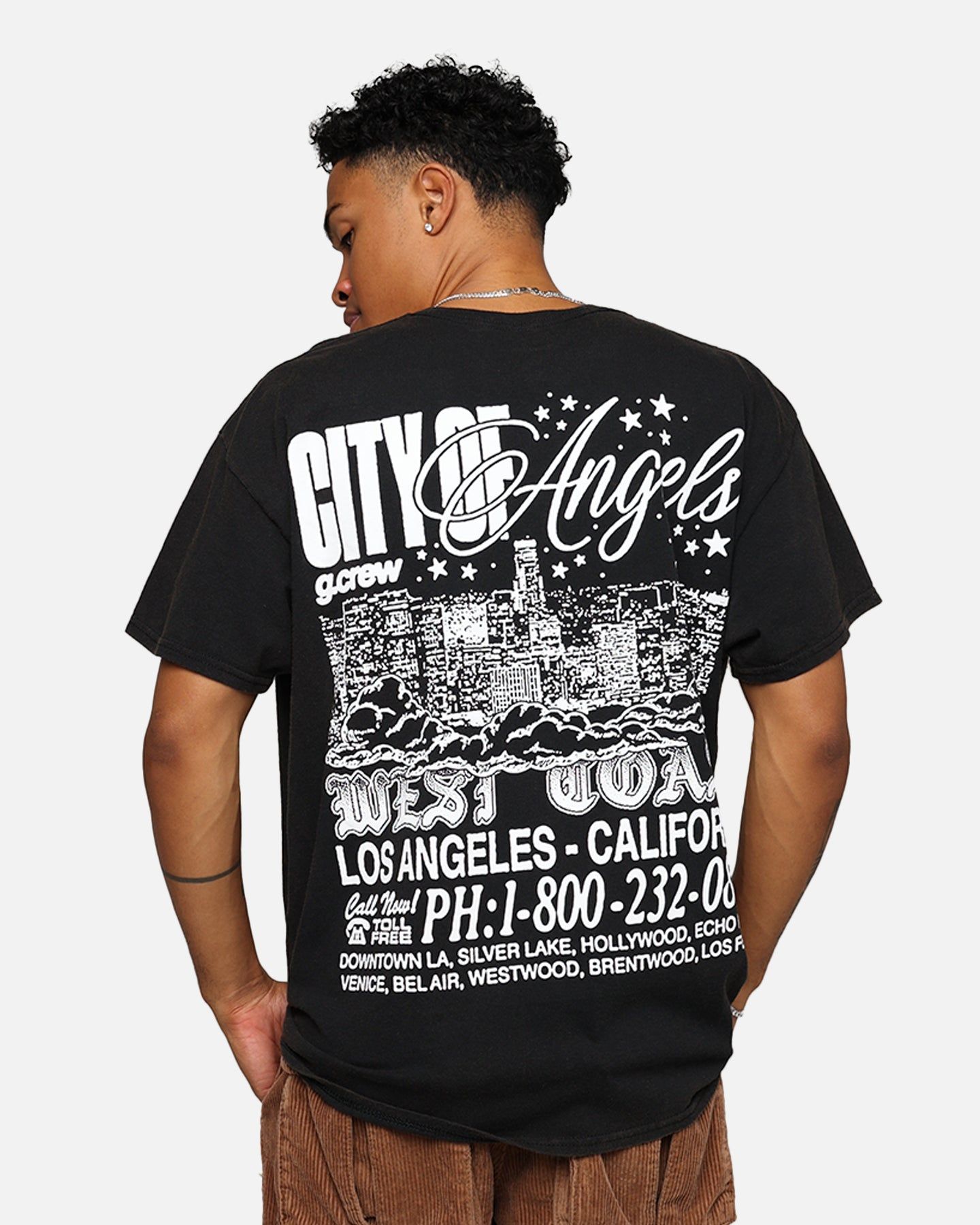 Goat Crew The City Of Angels T-Shirt Black Wash sold by Culture Kings