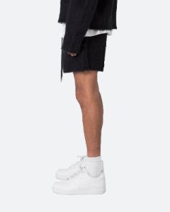 MNML Fuzzy Sweat Shorts Black sold by Culture Kings
