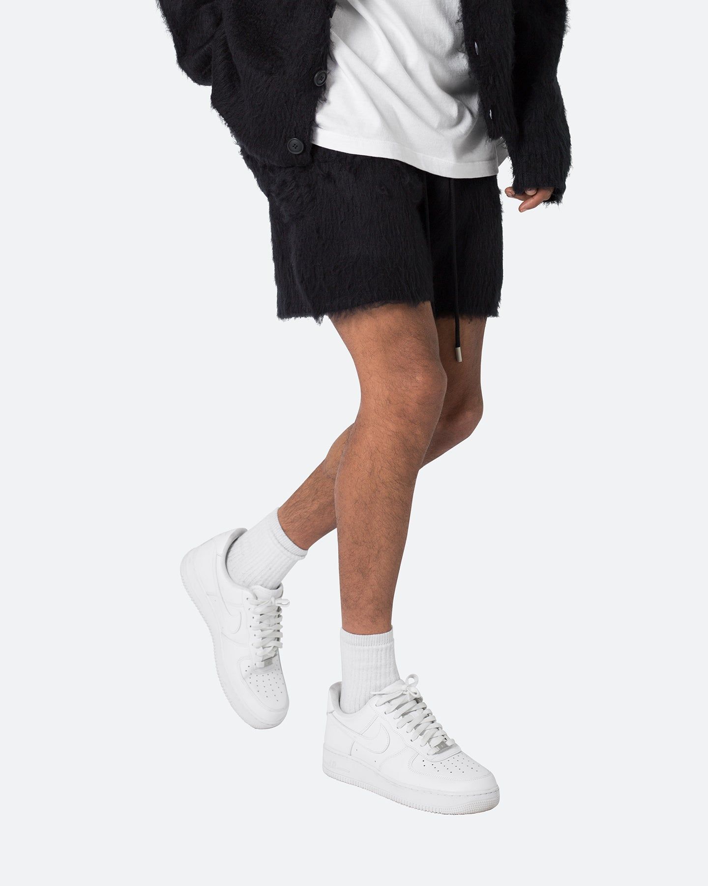 MNML Fuzzy Sweat Shorts Black sold by Culture Kings product image thumbnail 5
