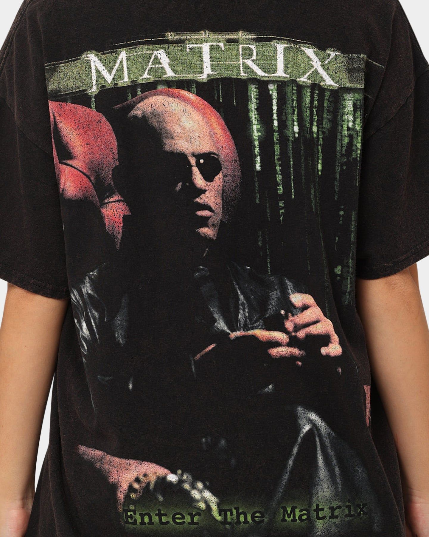American Thrift X The Matrix Morpheus Vintage T-Shirt Black Wash sold by Culture Kings product image thumbnail 5