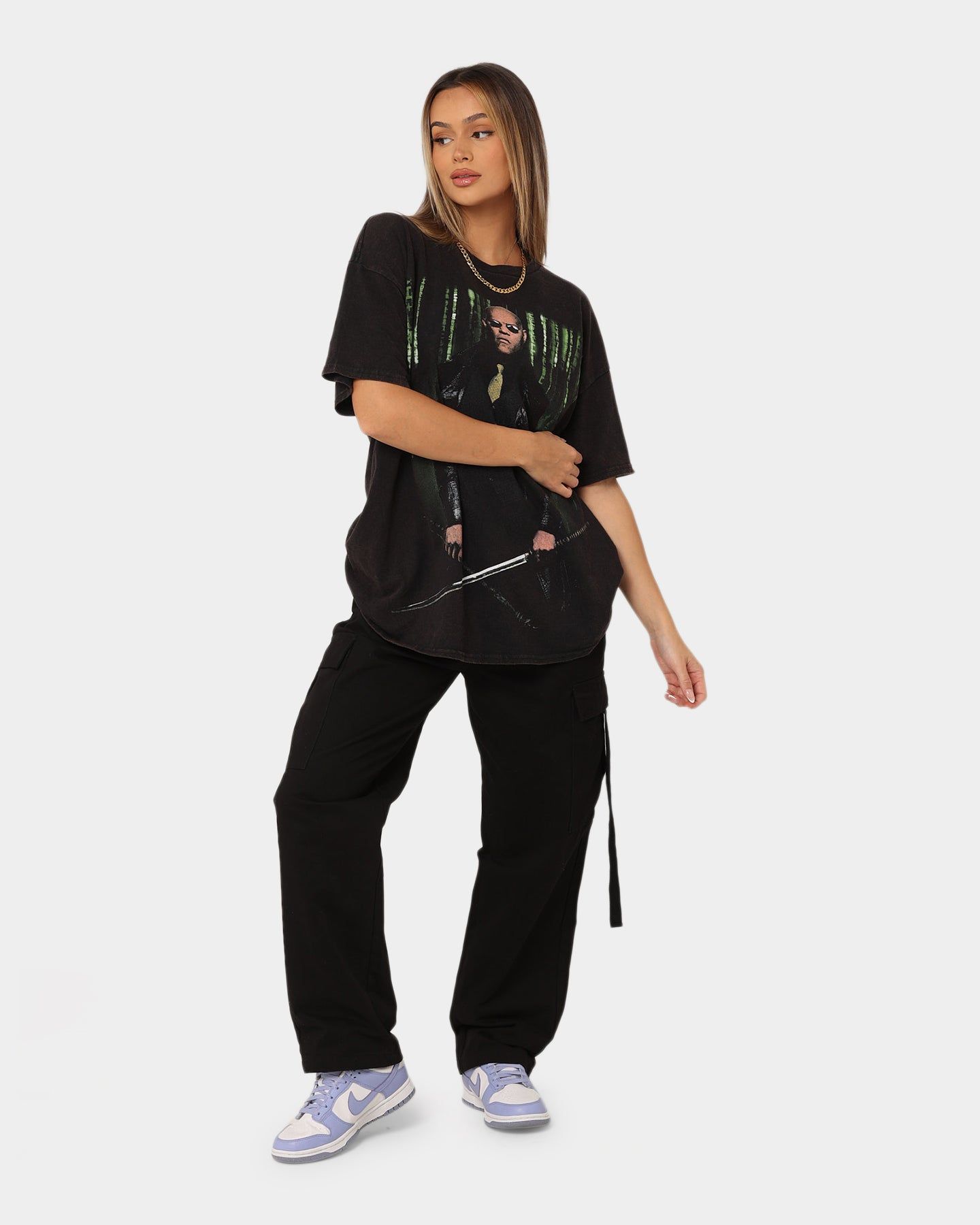 American Thrift X The Matrix Morpheus Vintage T-Shirt Black Wash sold by Culture Kings product image thumbnail 8