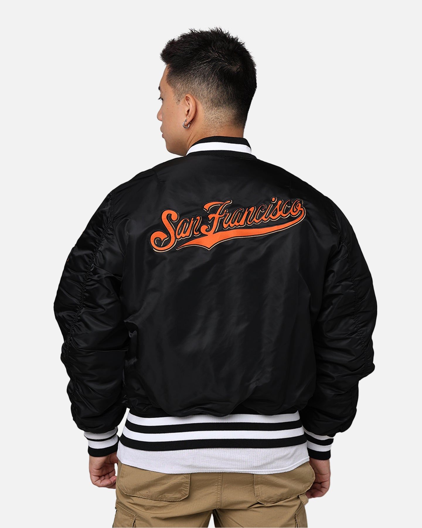New Era X Alpha Series X MLB San Francisco Giants MA-1 Bomber Jacket Black sold by Culture Kings product image thumbnail 5