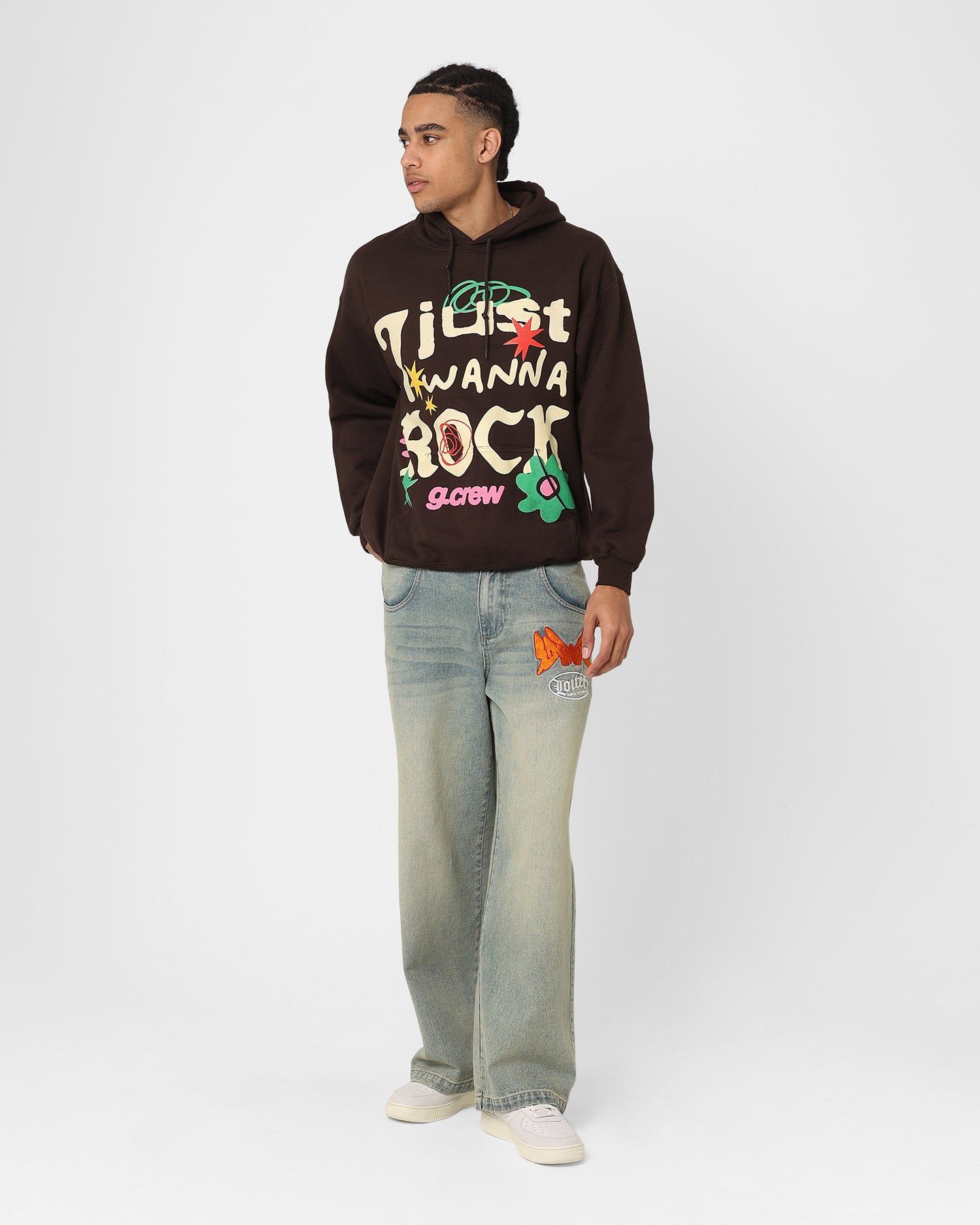 Goat Crew Just Wanna Rock Hoodie Brown sold by Culture Kings product image thumbnail 2