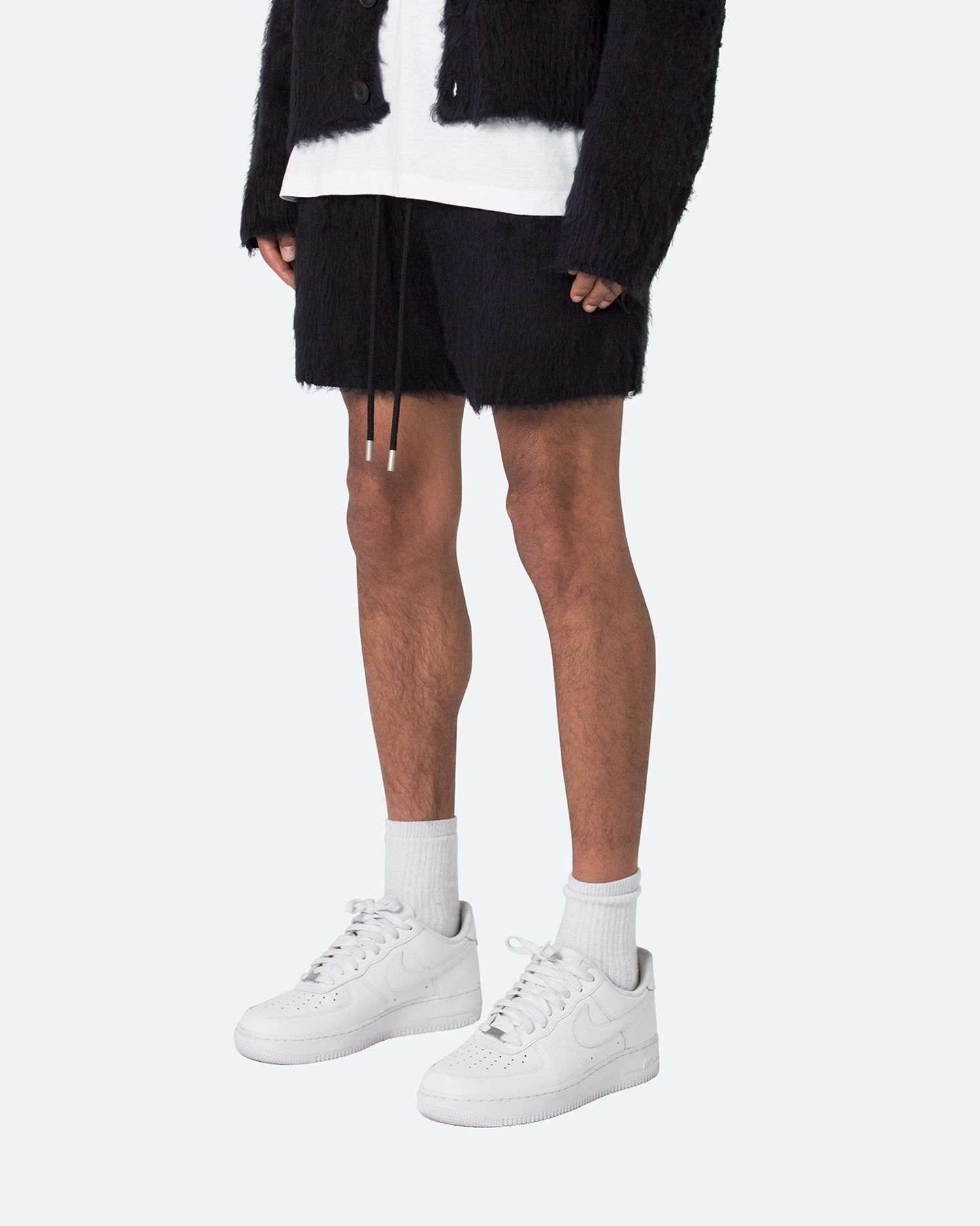 MNML Fuzzy Sweat Shorts Black sold by Culture Kings product image thumbnail 2