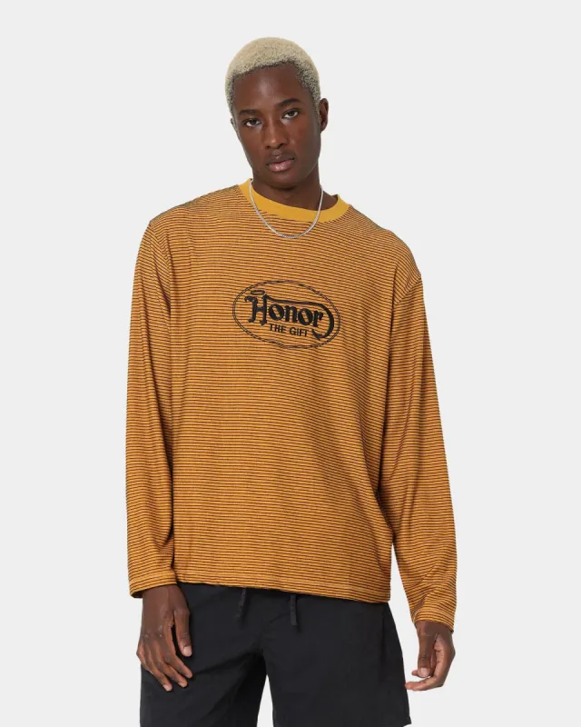 Honor The Gift Lo-Fi Long Sleeve T-Shirt Mustard sold by Culture Kings