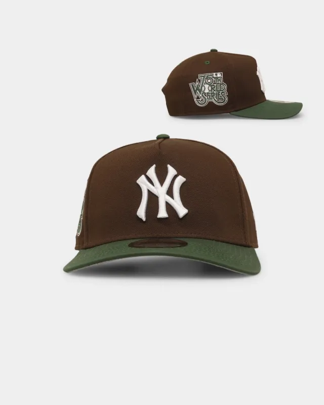 New Era New York Yankees 'Beef & Broccoli' 9FORTY A-Frame Snapback Dark Brown sold by Culture Kings