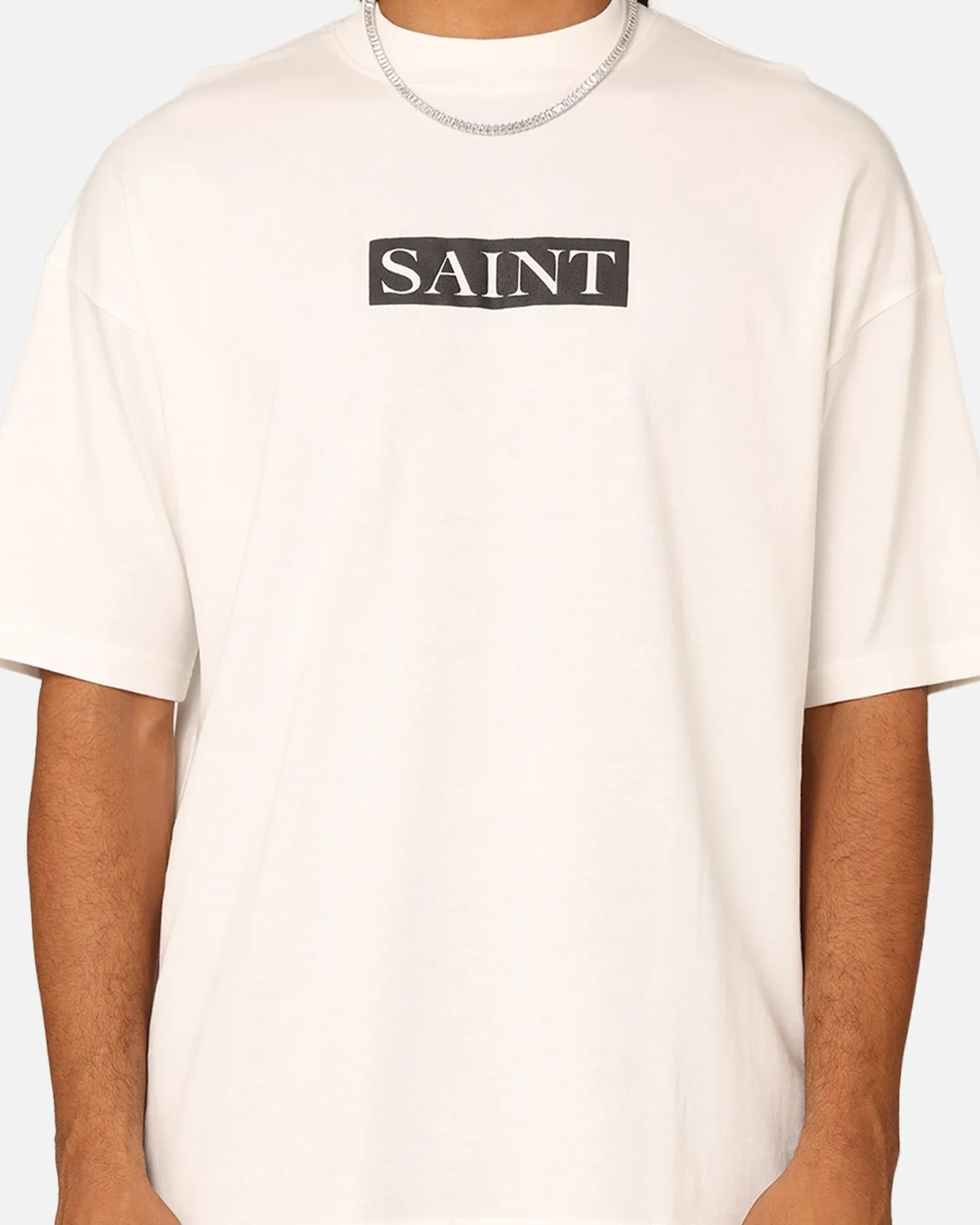 Saint Morta Meteor Mock Neck T-Shirt Off White sold by Culture Kings product image thumbnail 3