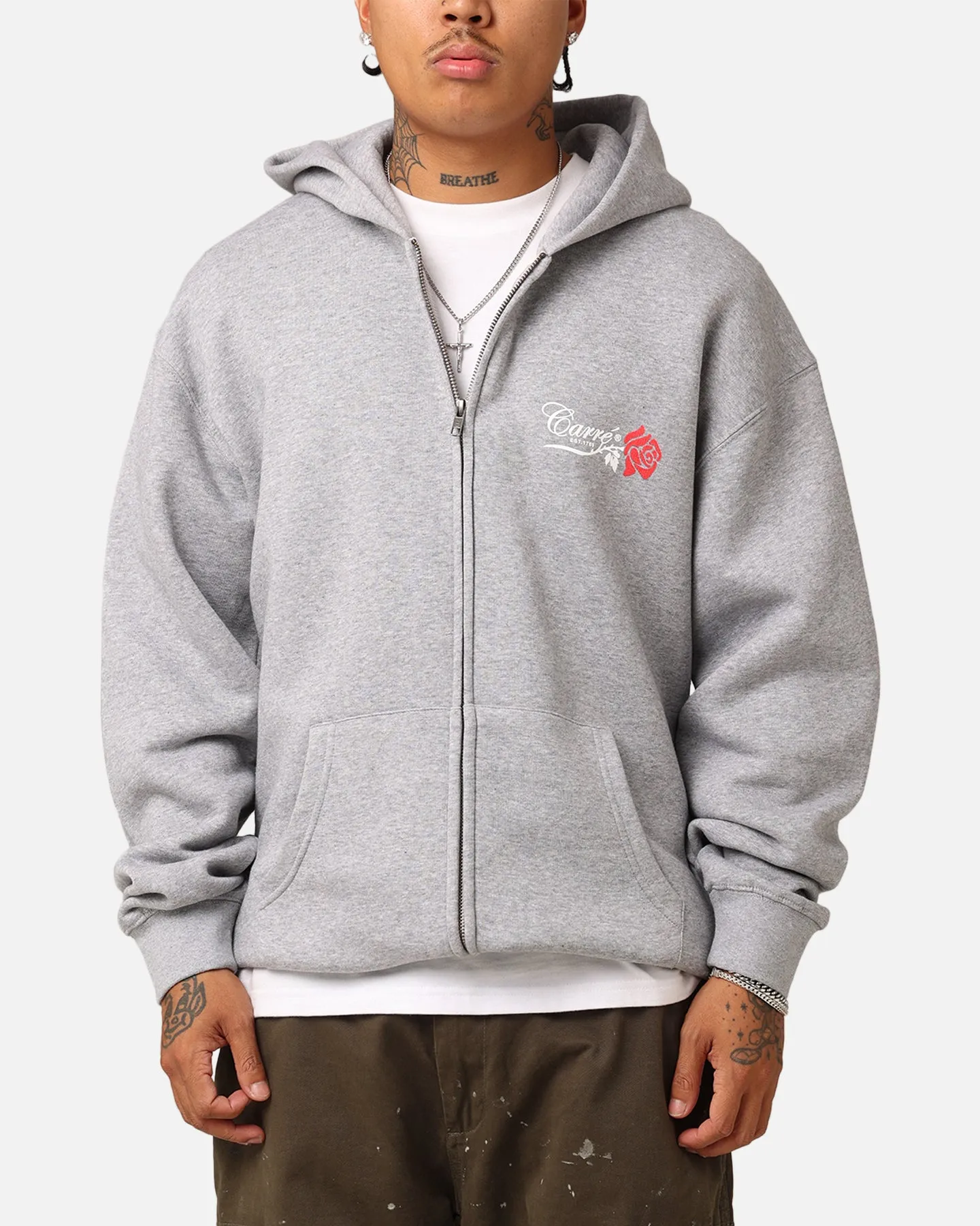 Carré Rara Full Zip Hoodie Grey Marle sold by Culture Kings product image thumbnail 2