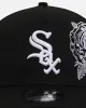 New Era Chicago White Sox 'Ornate Rose' 9FORTY A-Frame Snapback Black/White sold by Culture Kings