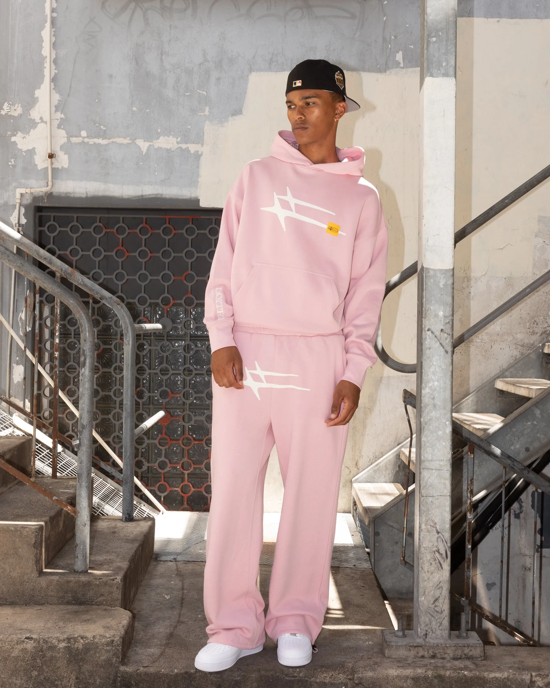 Loiter Hybrid Sweatpants Dusty Pink sold by Culture Kings product image thumbnail 2
