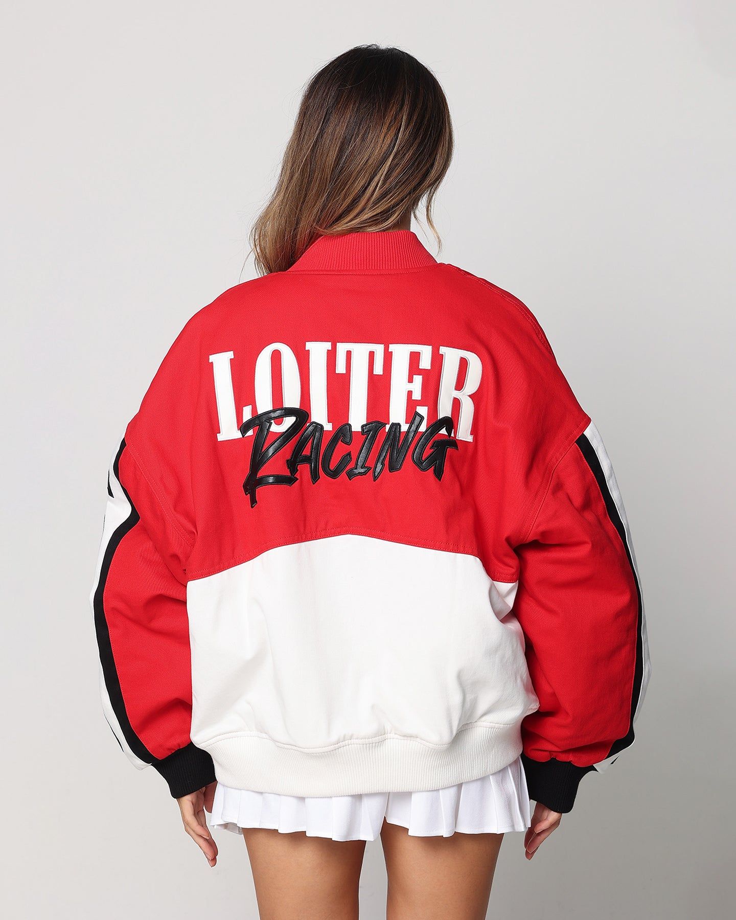 Loiter Motor Sport Jacket Red/Off White sold by Culture Kings product image thumbnail 8