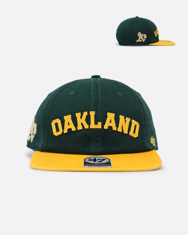47 Brand Oakland Athletics 'Legacy 47 Captain RL' Club Legacy '47 Captain Snapback Dark Green sold by Culture Kings