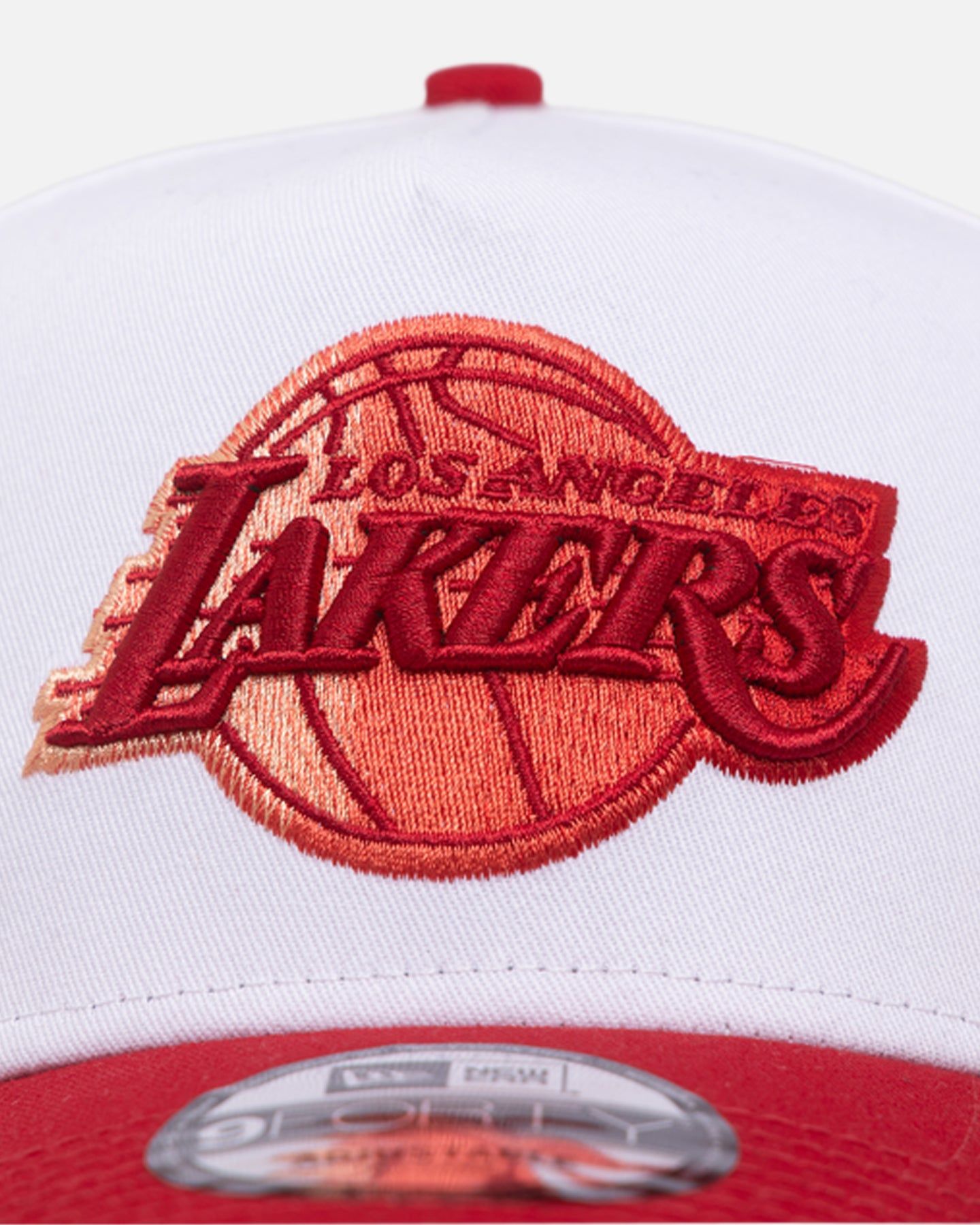 New Era Los Angeles Lakers 'Satin Blaze' 9FORTY A-Frame Snapback White/Scarlet sold by Culture Kings product image thumbnail 5