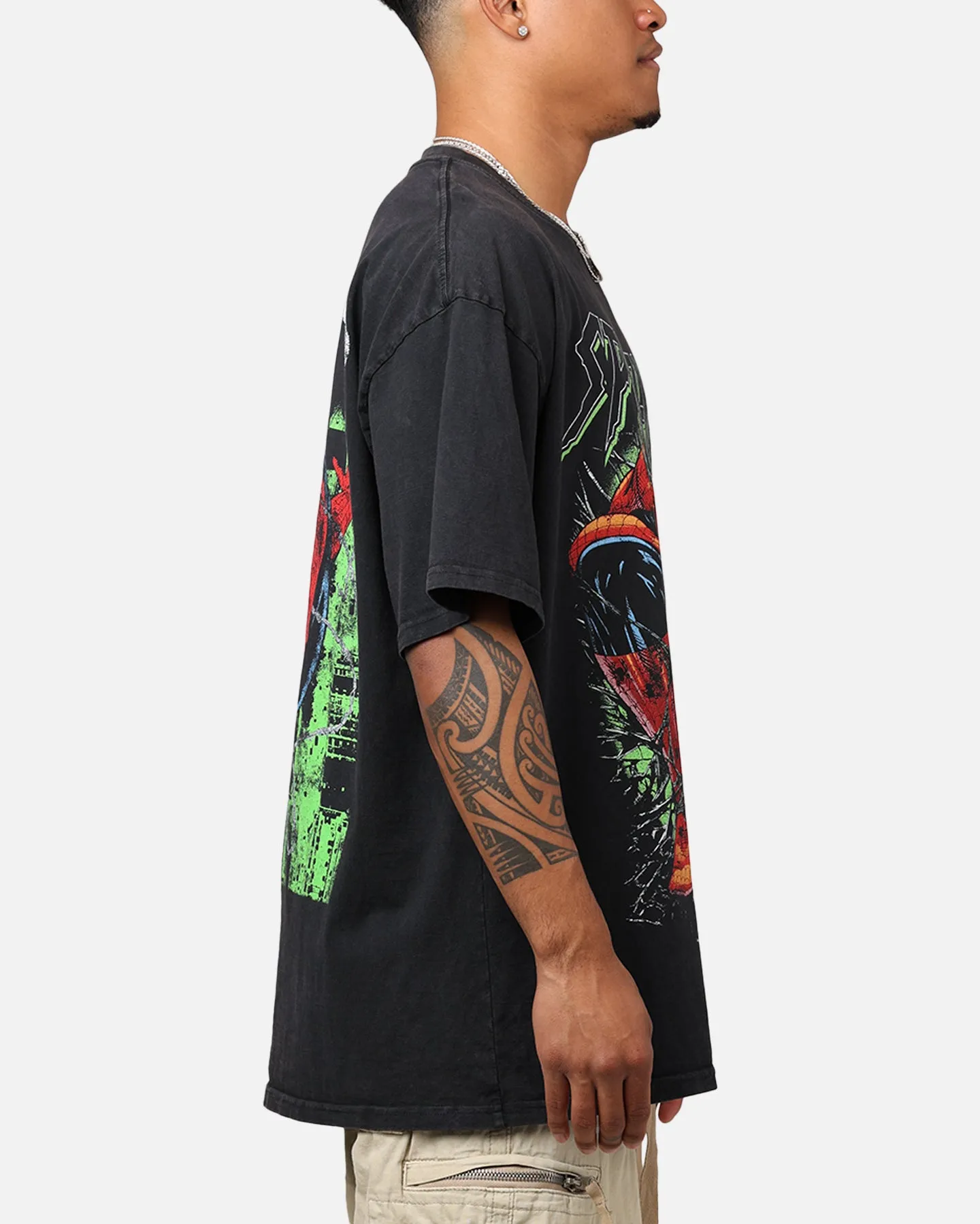 Marvel Spider-Man T-Shirt Black Acidwash sold by Culture Kings product image thumbnail 4