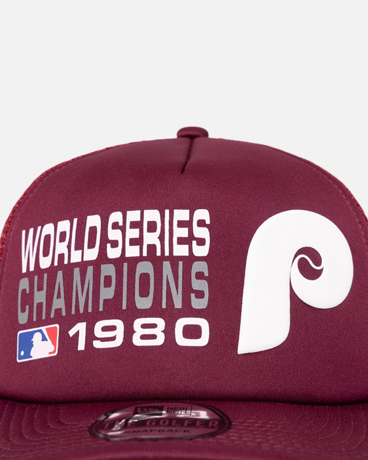 New Era Philadelphia Pillies 'Puff Print' Pre-Curved Golfer Trucker Snapback Russet sold by Culture Kings product image thumbnail 5