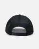New Era Atlanta Braves 'Black All Over Mesh' 9FORTY A-Frame Trucker Snapback Black Rigid/Black sold by Culture Kings