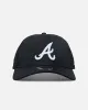 New Era Atlanta Braves 'Black All Over Mesh' 9FORTY A-Frame Trucker Snapback Black Rigid/Black sold by Culture Kings