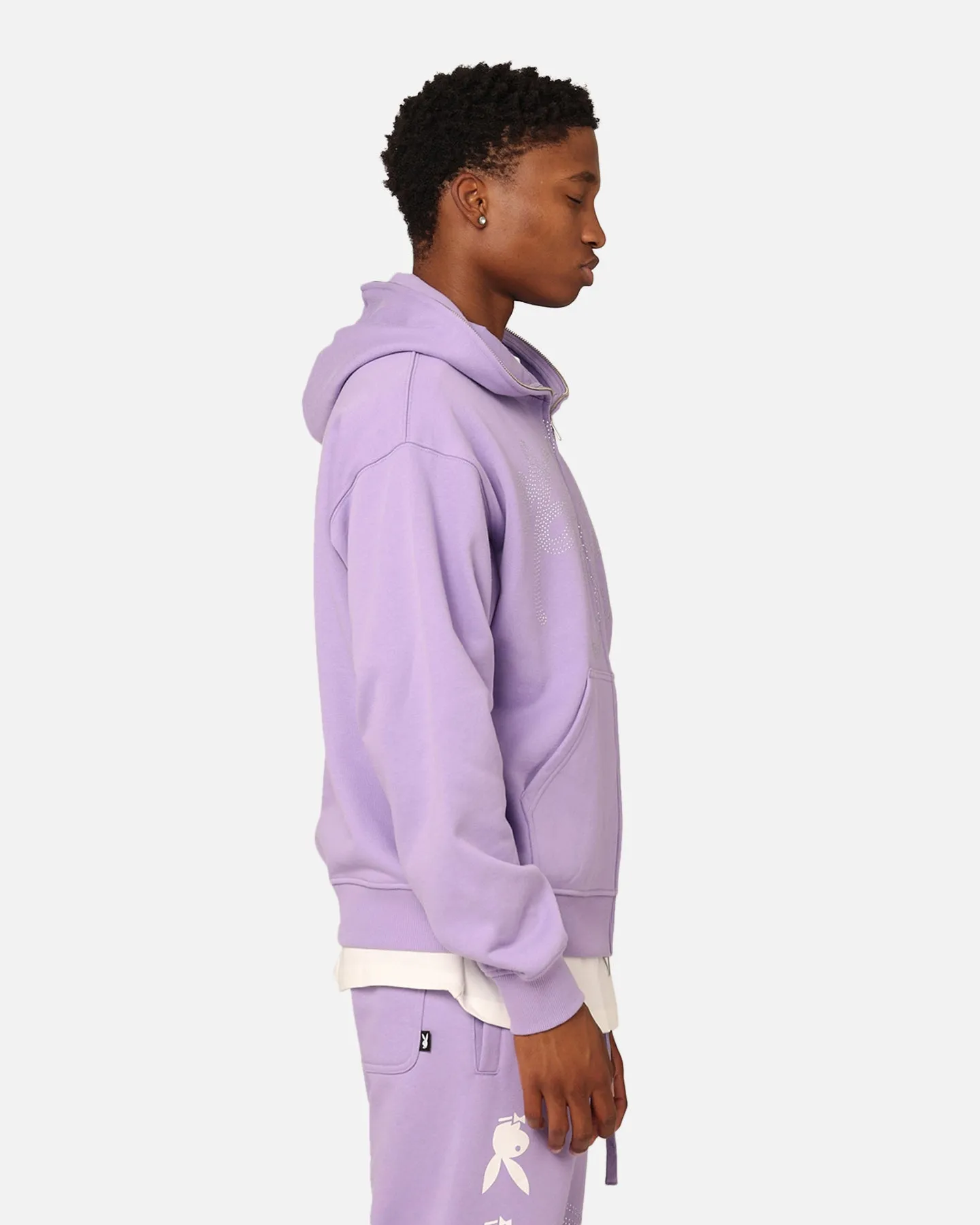 Playboy By Culture Kings Shyne Full Zip Hoodie Purple sold by Culture Kings product image thumbnail 5