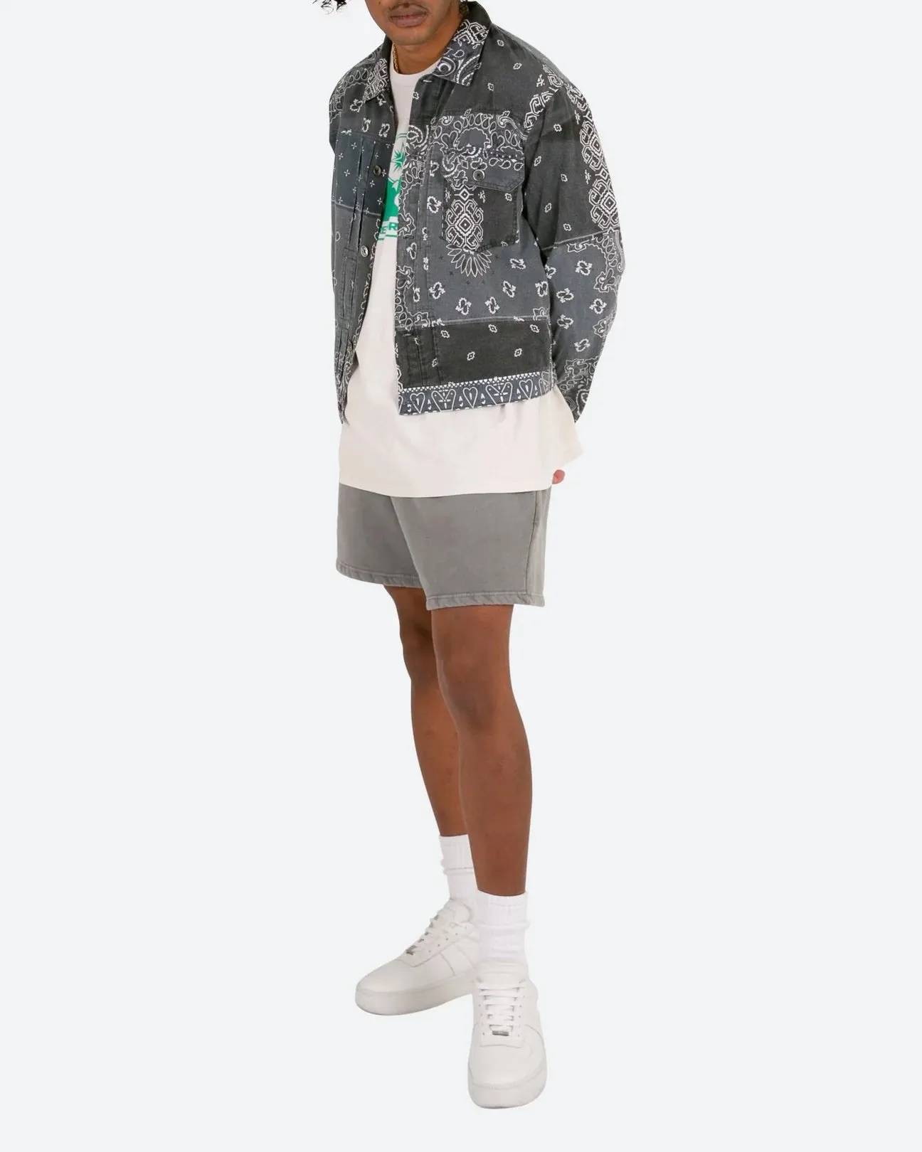 MNML Bandana Trucker Shirt Black sold by Culture Kings product image thumbnail 2