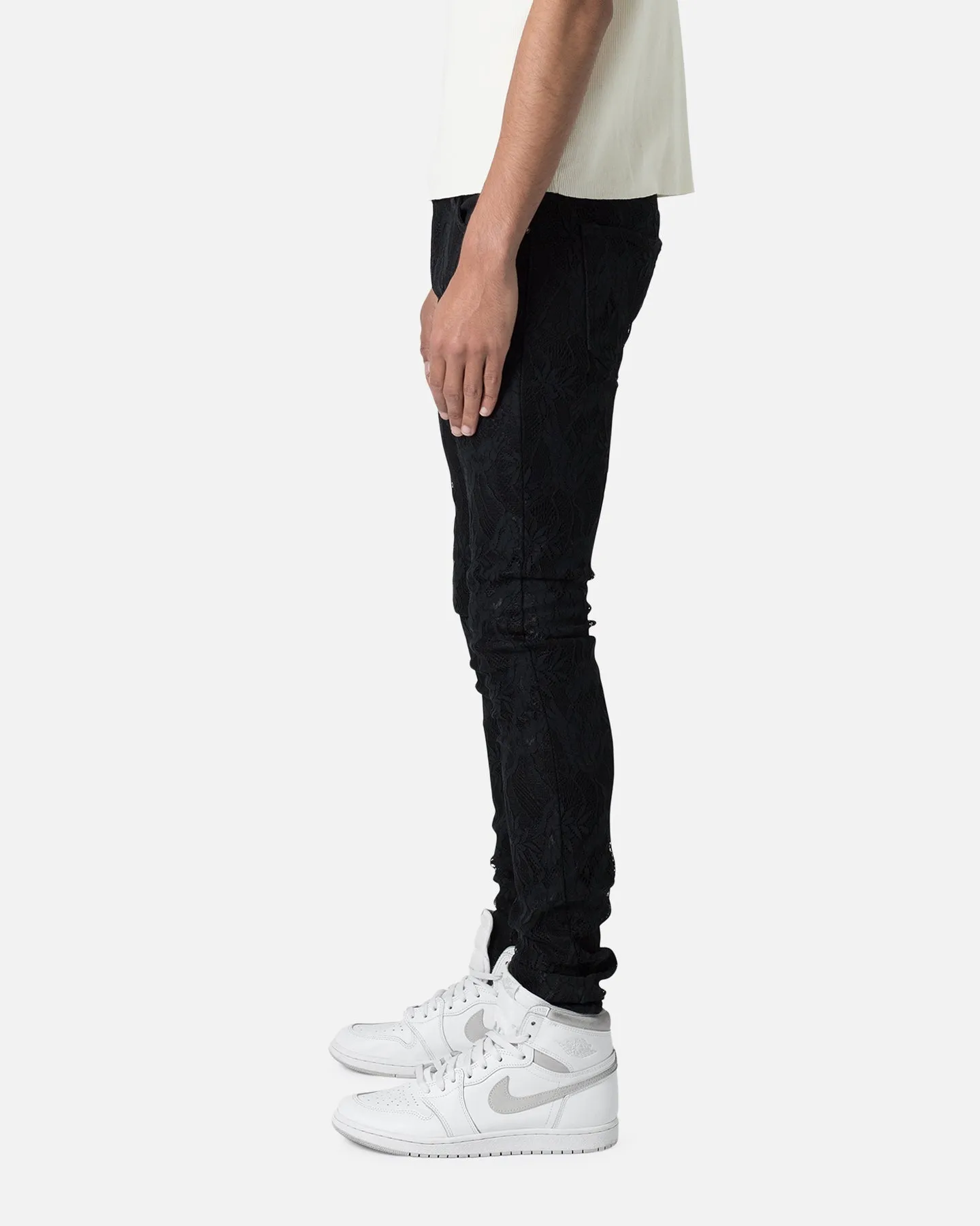 MNML X608 Laced Skinny Denim Jeans Black sold by Culture Kings product image thumbnail 3