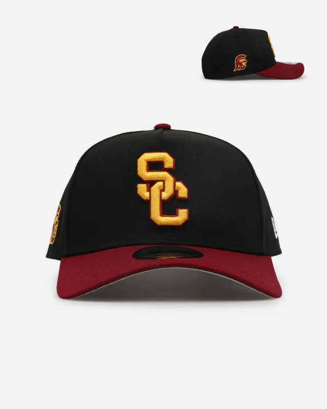 New Era University Of Southern California Trojans 'USC Pack' 9FORTY A-Frame Snapback Black/Burgundy sold by Culture Kings