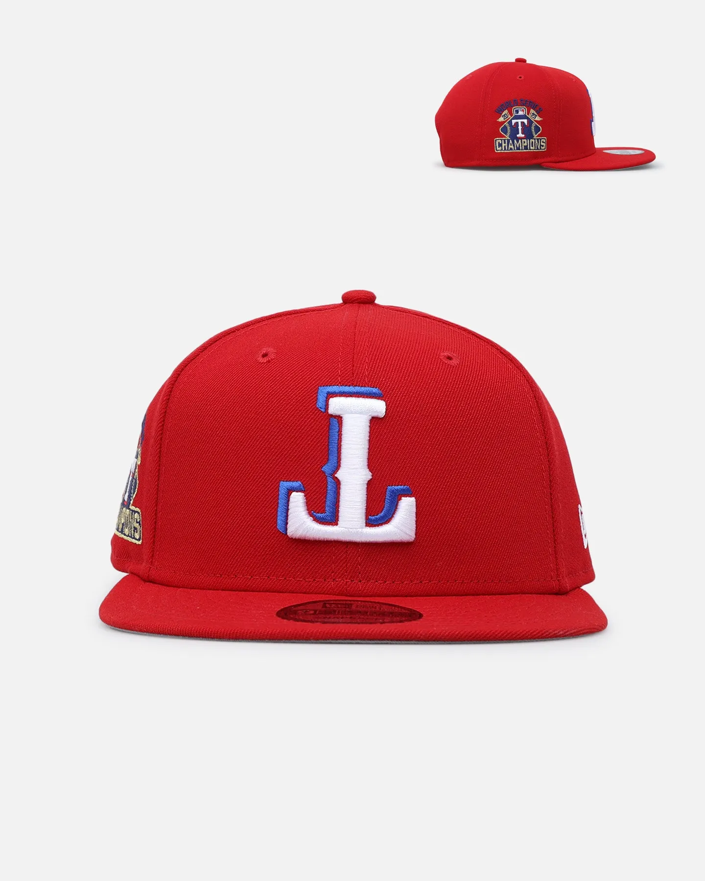 New Era Texas Rangers 'Upside Down TMC' 9FIFTY Snapback Red sold by Culture Kings