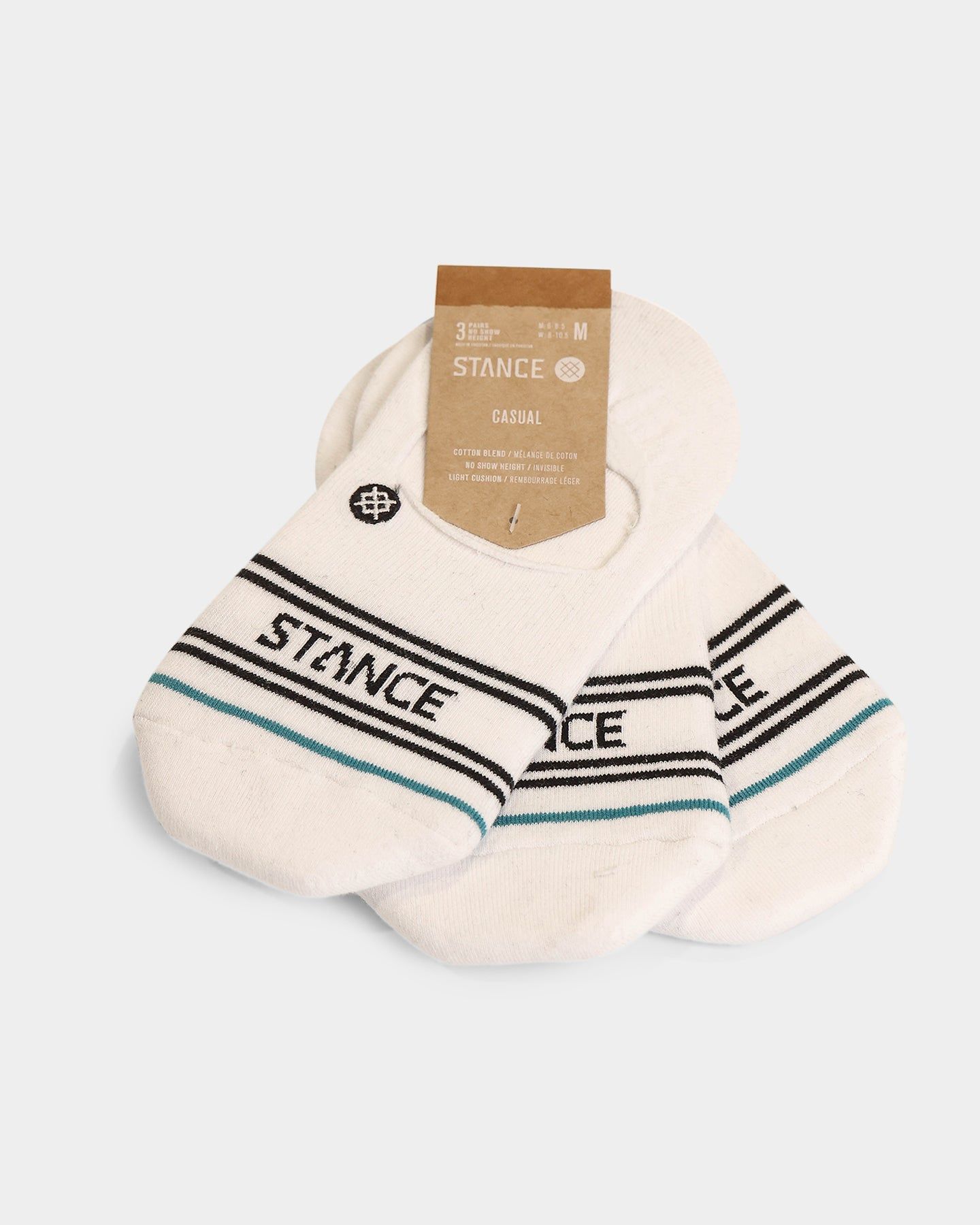 Stance Men's Basic No Show Sock 3 Pack White sold by Culture Kings product image thumbnail 2